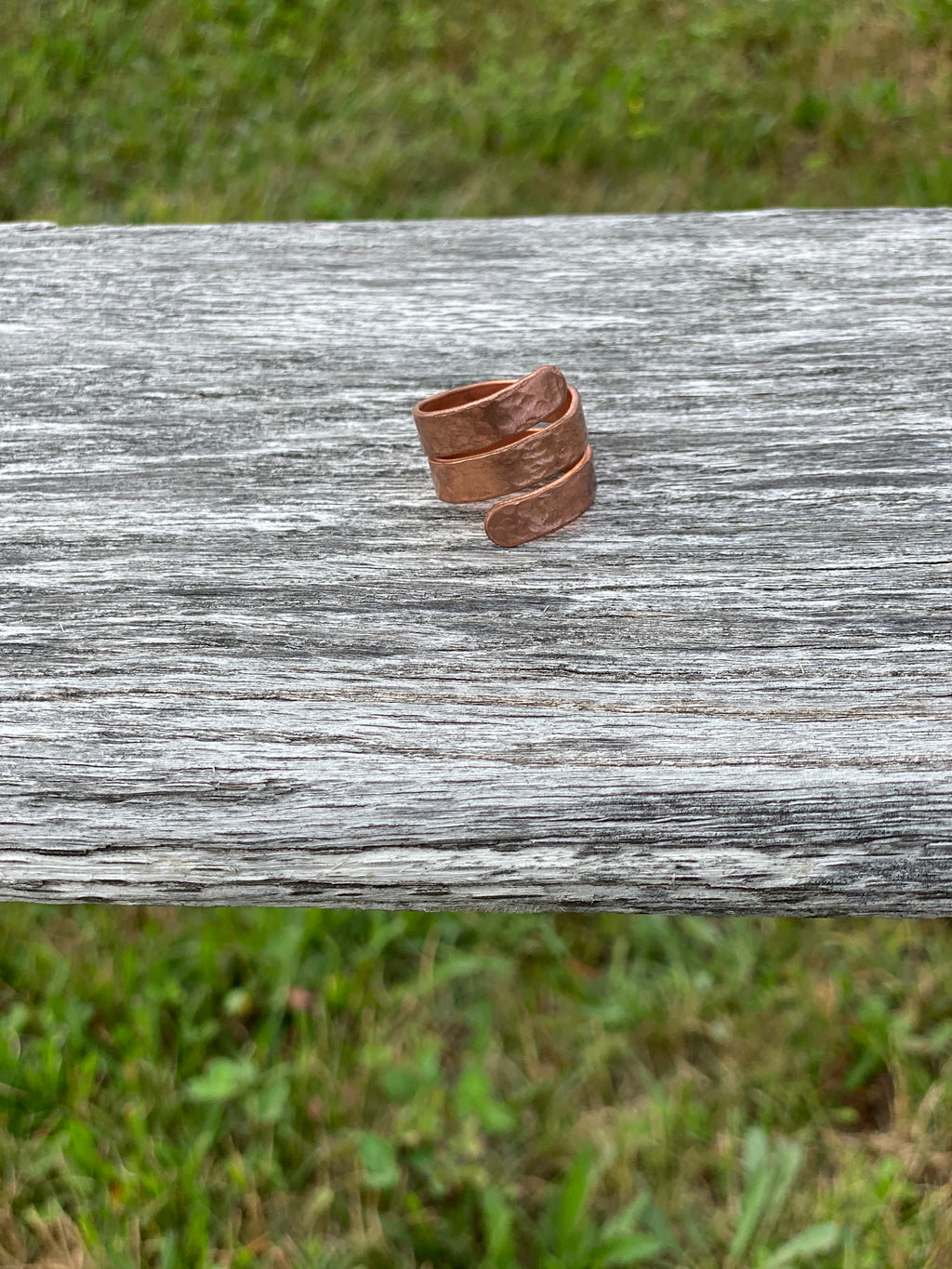 Hammered Copper Ring in Greenfield, Maine