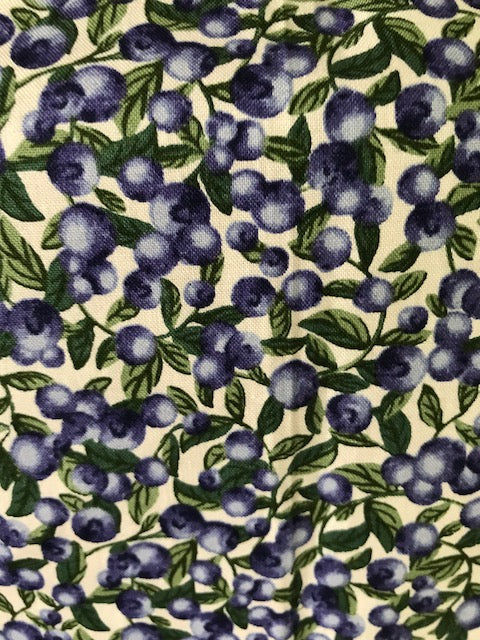 Chef Apron Blueberry large blueberry on white