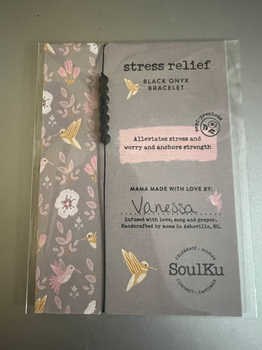 Bracelet Stress Relief - Black Onyx