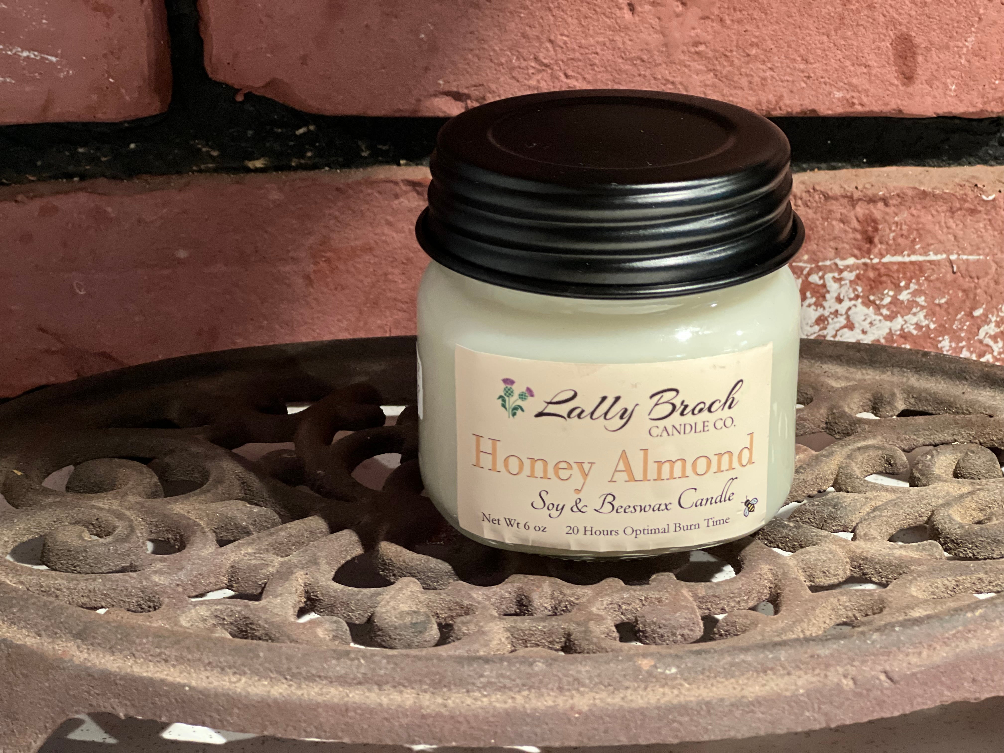 Candle Honey Almond 6 oz.