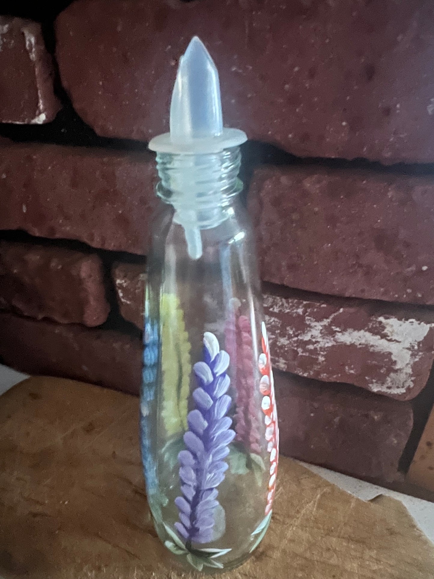 Dispenser Bottle Dish Soap hand painted