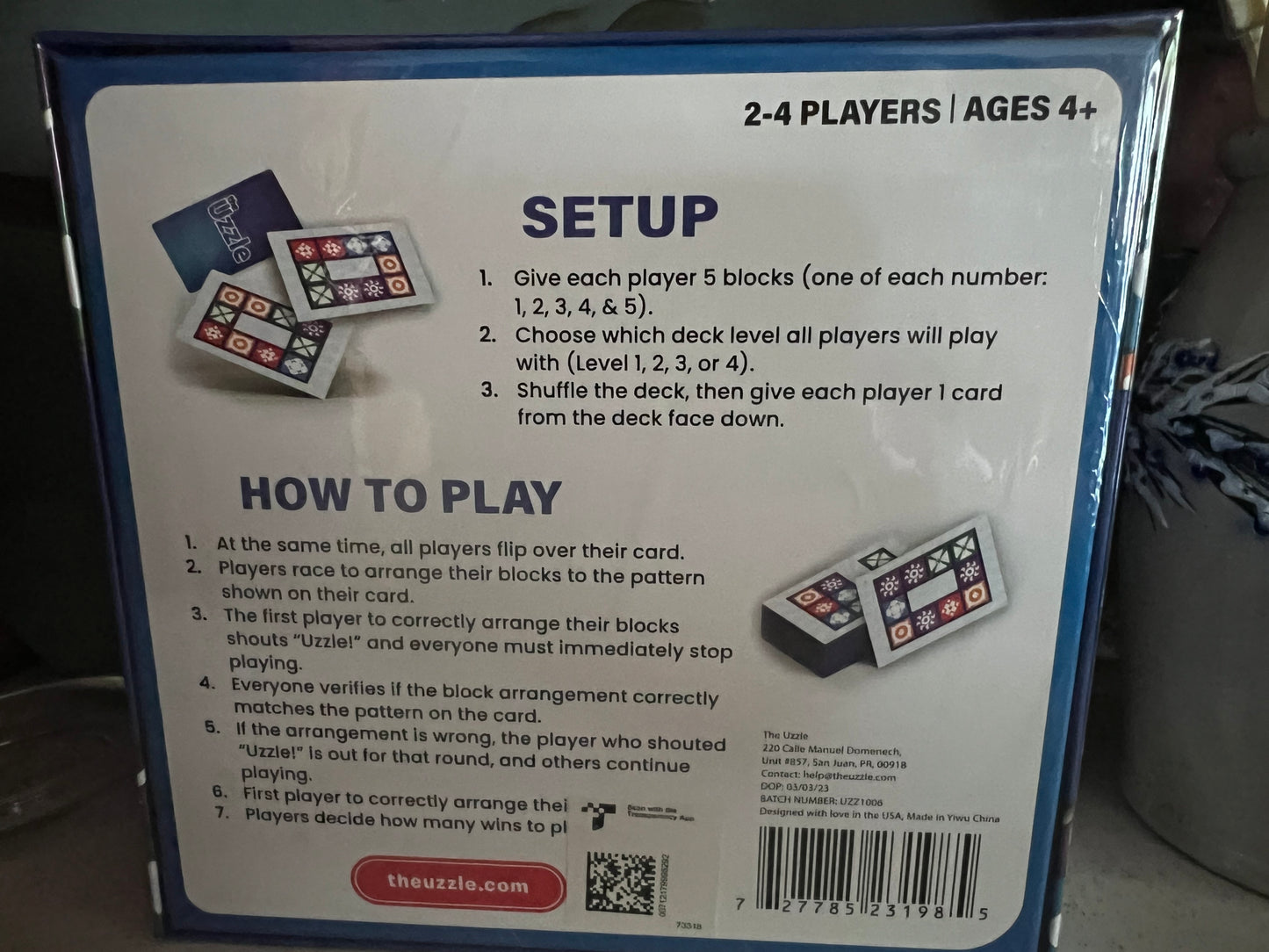 Game - the Uzzle - family fun!