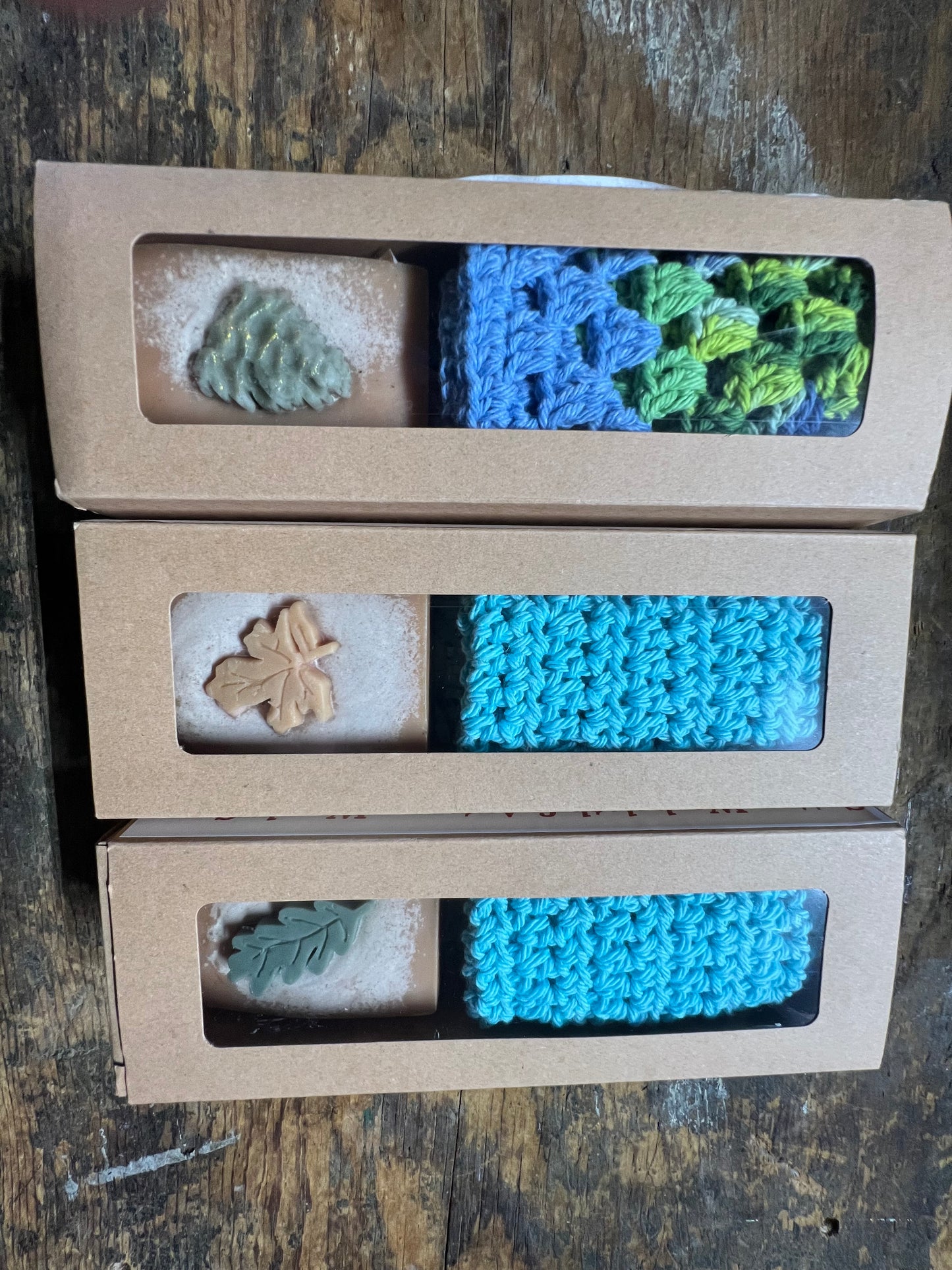 Soap Goat’s Milk Autumn Woods & Cotton Washcloth