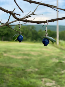 Earrings Blueberry Stone Maine Made Jewelry - The Old Blueberry Farm Store