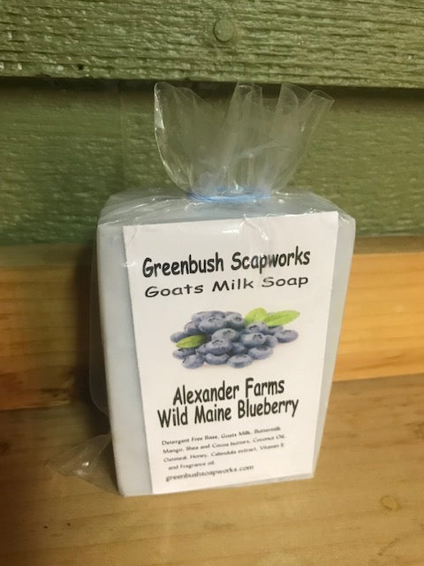 Wild Blueberry Goat Milk Soap in Greenfield, Maine