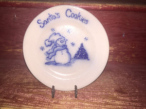 Stoneware / Lunch Plate - Santa Cookies