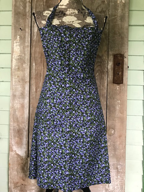 Blueberry Patterned Apron in Greenfield, Maine