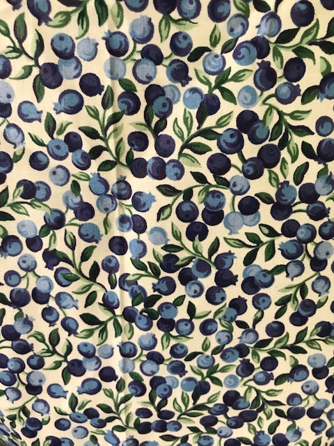 Chef Apron Blueberry small blueberry on white