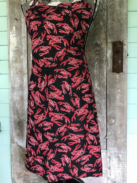 Chef Apron Lobster  Red Lobster on Black