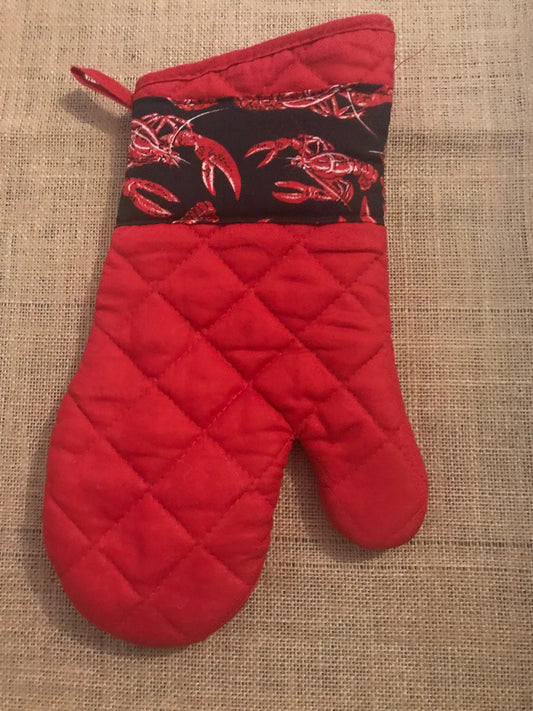 Handmade Lobster Oven Mitt